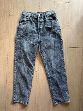Black Washed Pacsun Jeans High Rise Straight Size 26